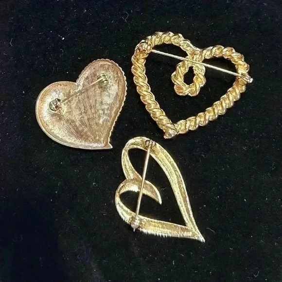 Heart Brooch Bundle of Six - Picture 3 of 6